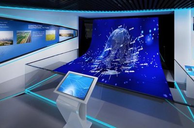 数字展馆设计中的多媒体内容制作与魔法境全息投影企业展厅方案